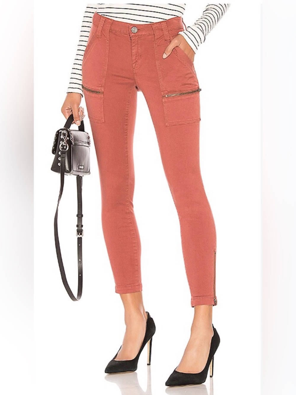 NWT Joie The Park Skinny Cargo Utility Pants Tawny 29